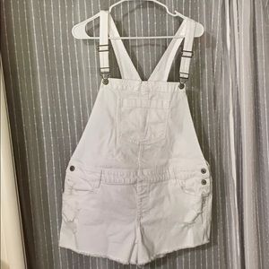 White short overalls